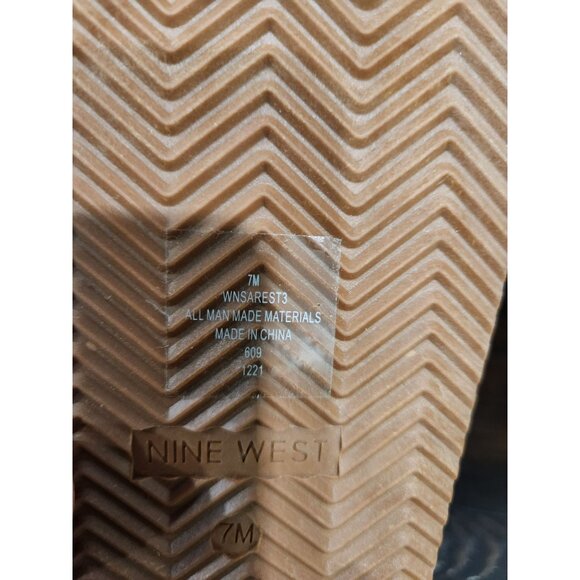 NEW Nine West Sarest 3 Brown Open Toe Strappy Sandal/Sz. 7M - Picture 9 of 9